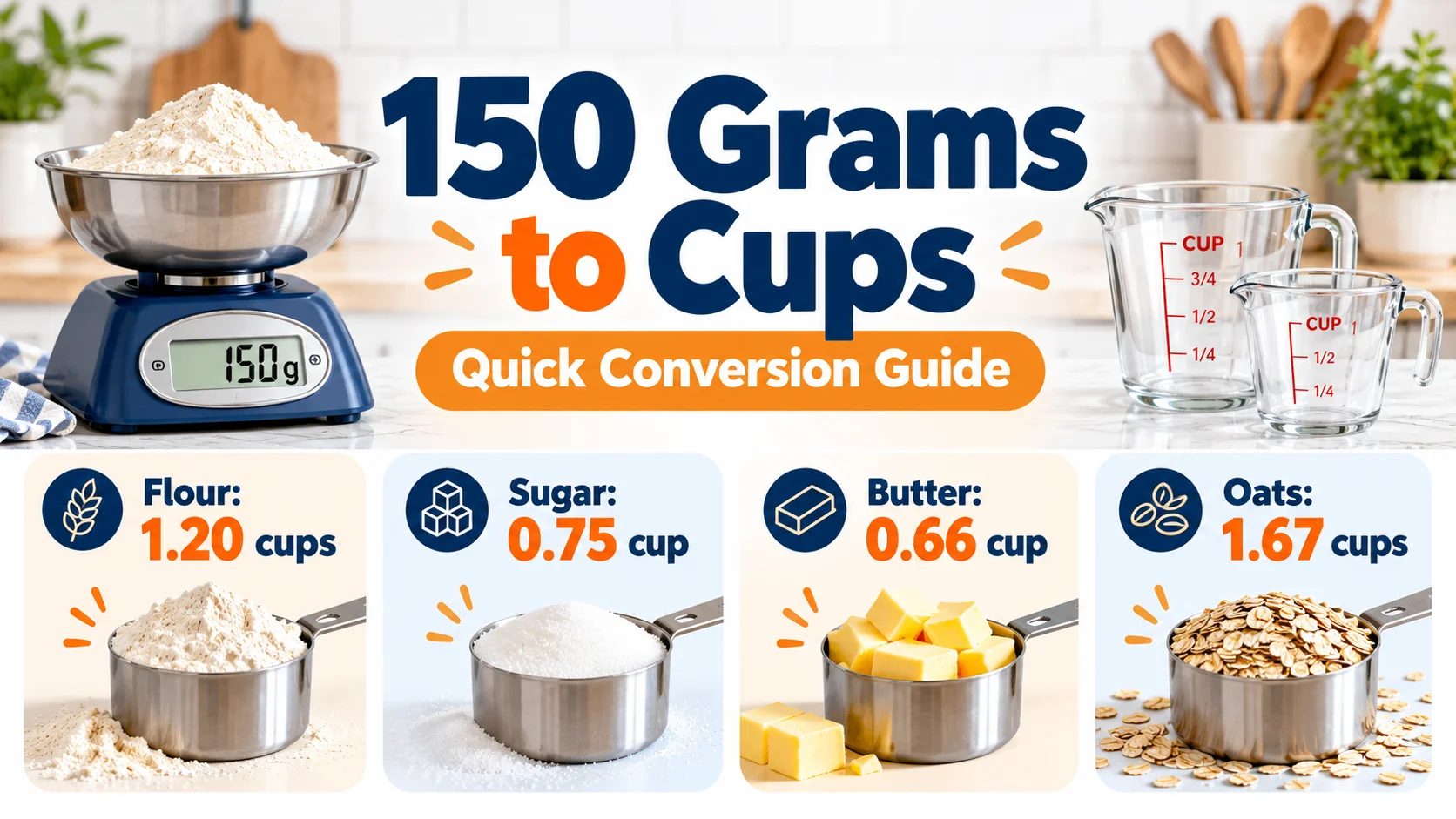150 grams to cups