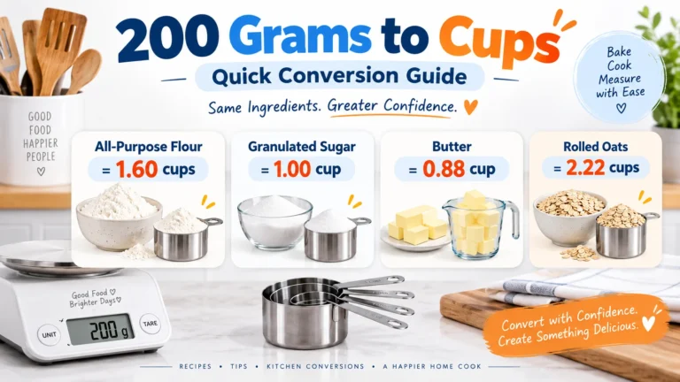 200 grams to cups